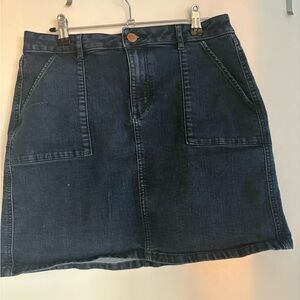 Ann Taylor Loft denim mini skirt